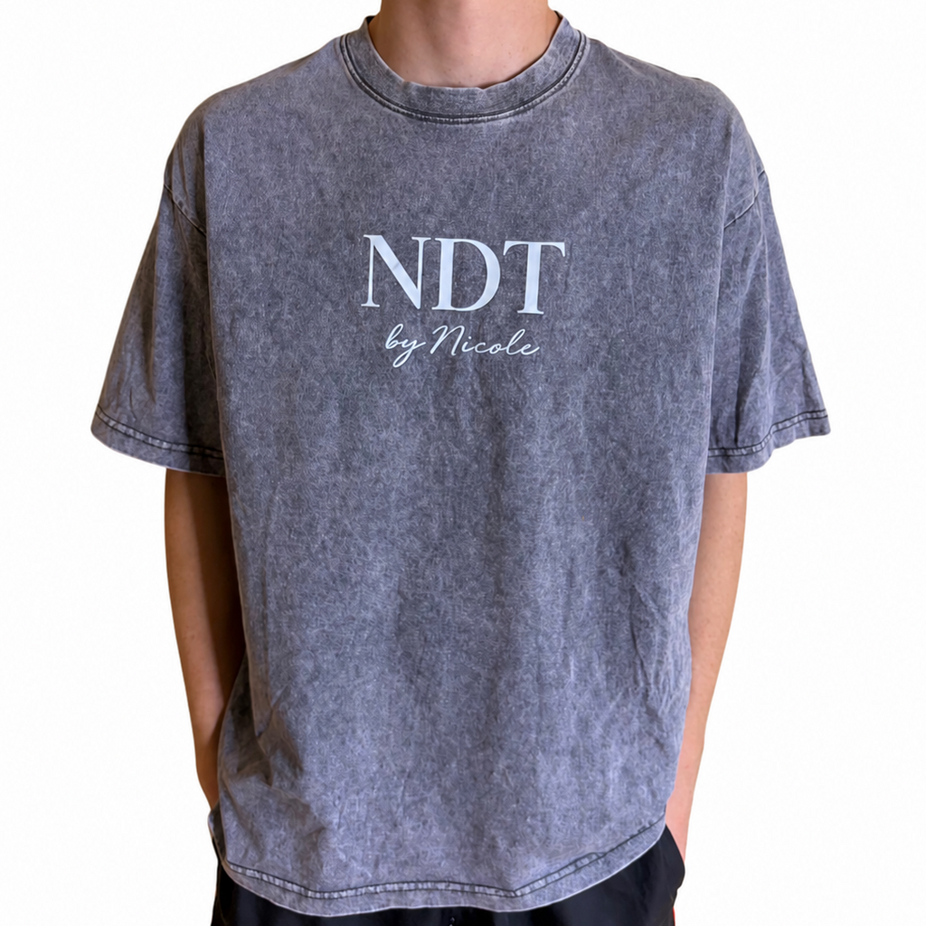 Washed Grey NEVERDBTTMR Oversized Tee