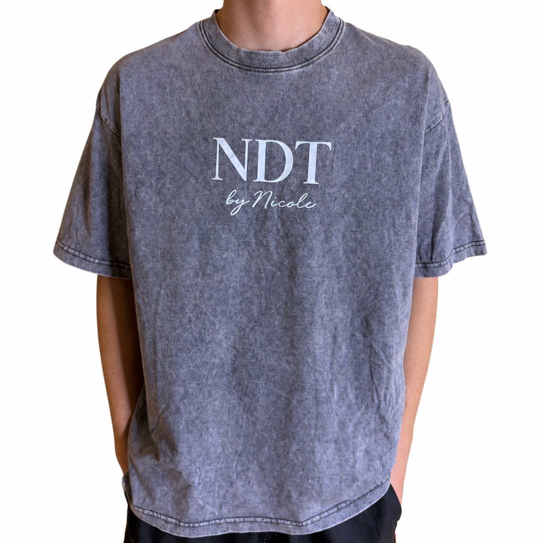 Washed Grey NEVERDBTTMR Oversized Tee