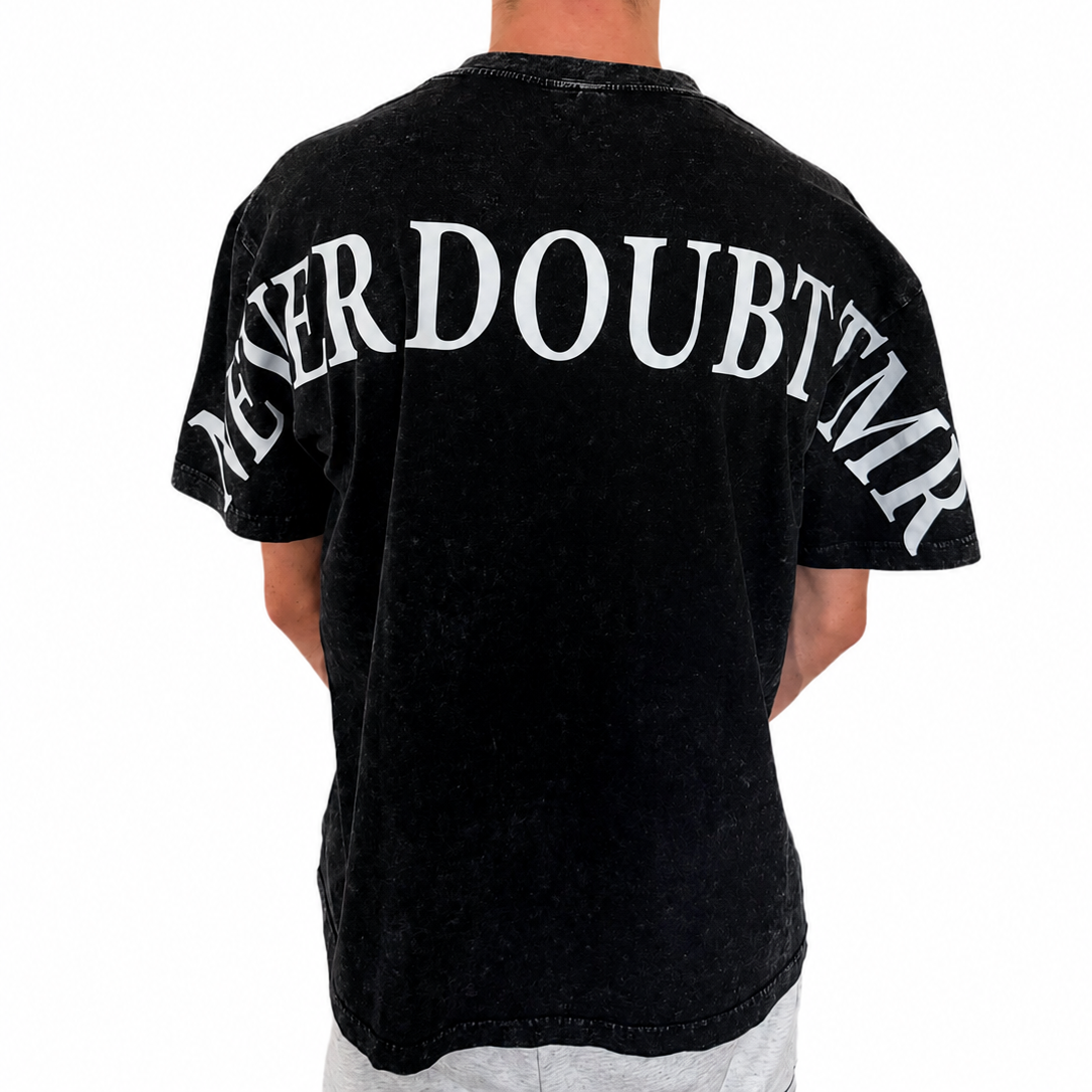 Washed Black NEVERDOUBTTMR Oversized Tee