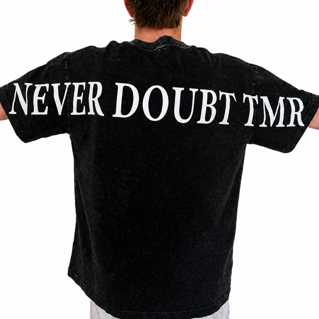 Washed Black NEVERDOUBTTMR Oversized Tee