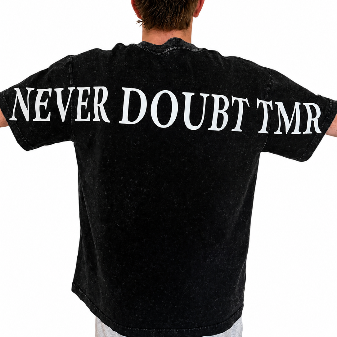 Washed Black NEVERDOUBTTMR Oversized Tee