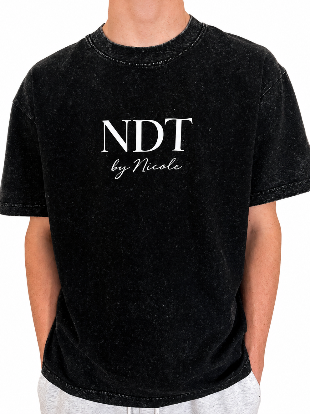 Washed Black NEVERDOUBTTMR Oversized Tee