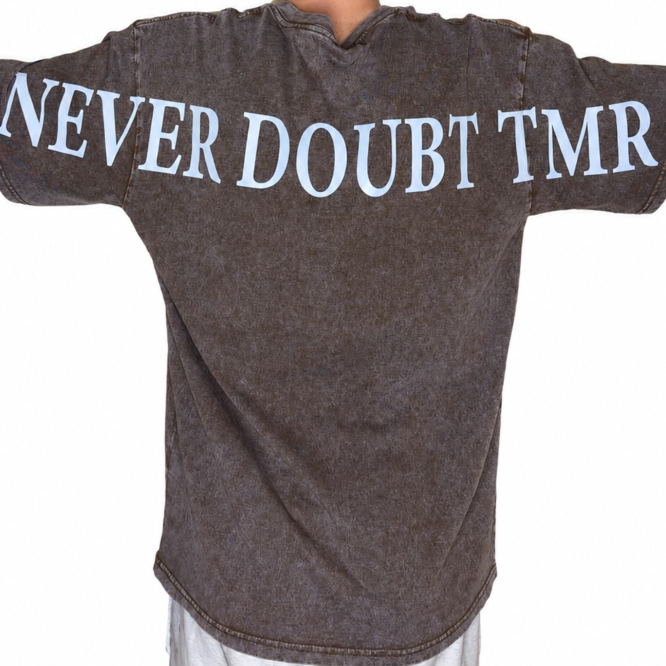 Washed Brown NEVERDOUBTTMR OversizedTee