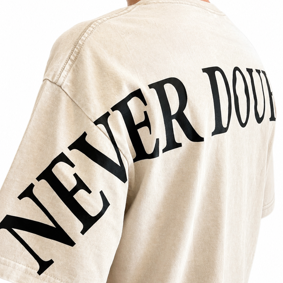 Washed Beige
NEVERDOUBTTMR Oversized
Tee