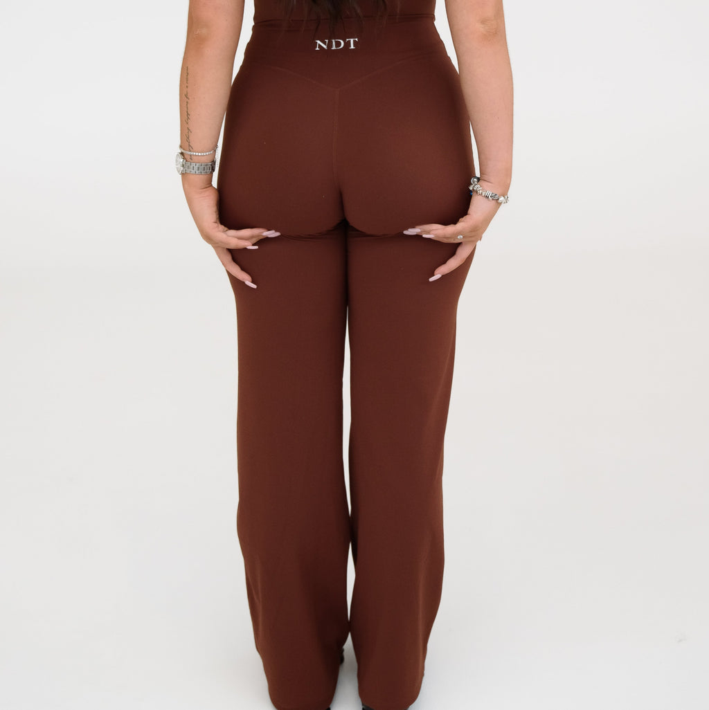 Chestnut V Cut Wide Legs