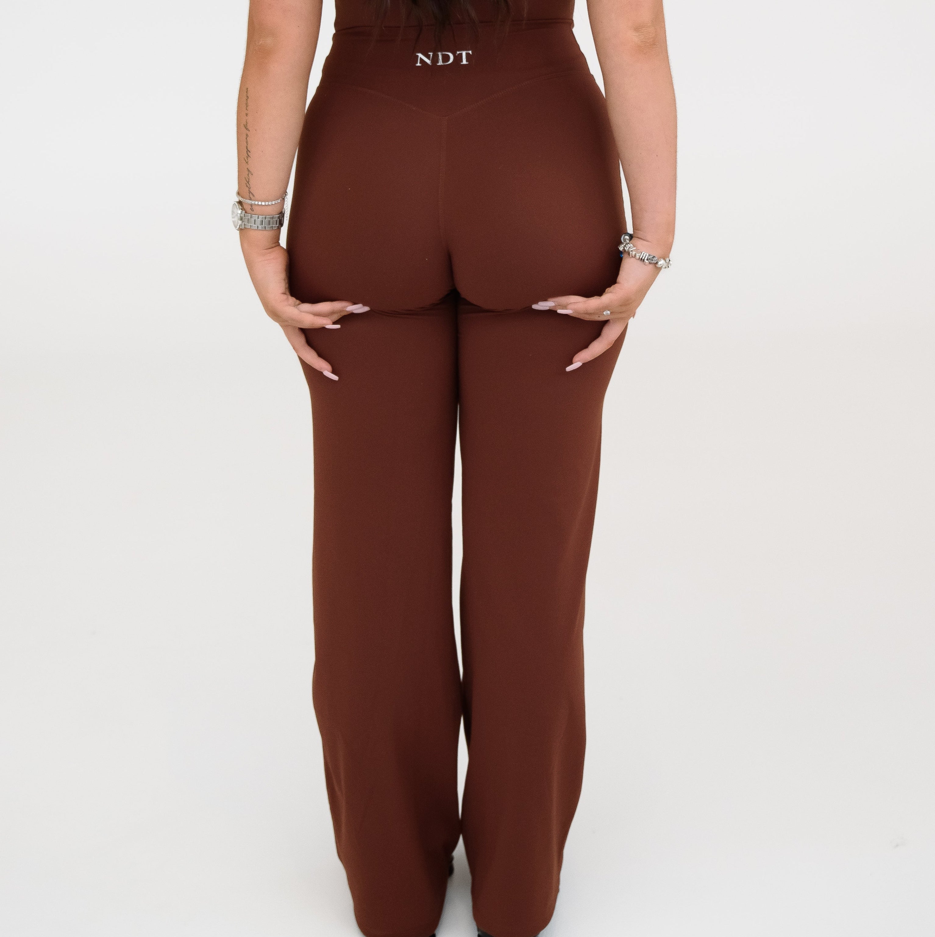 Chestnut V Cut Wide Legs