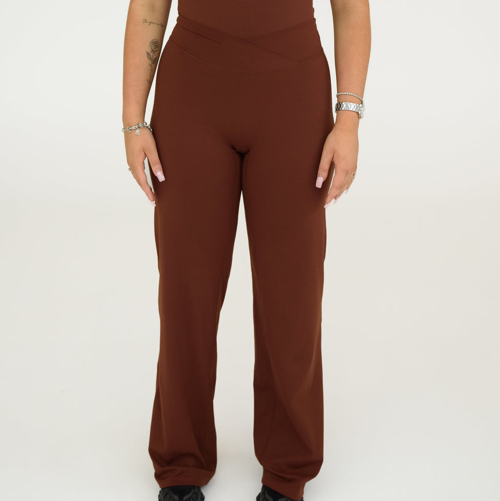 Chestnut V Cut Wide Legs