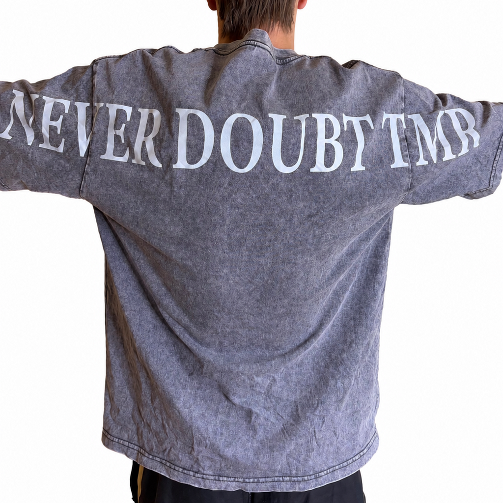 Washed Grey NEVERDBTTMR Oversized Tee